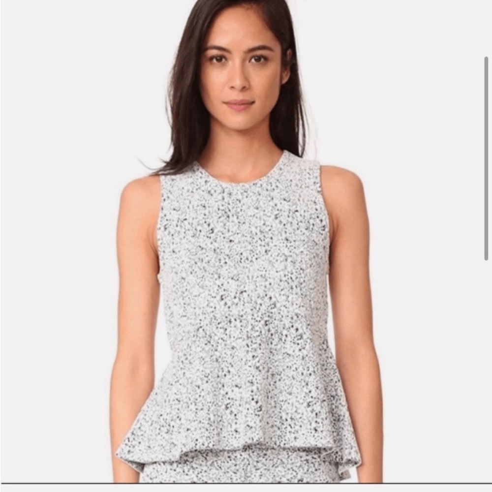 NWT Theory multicolor peplum top